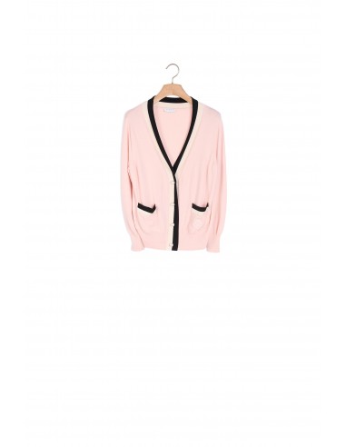 Cardigan en maille fine esprit college le concept de la Pate a emporter 