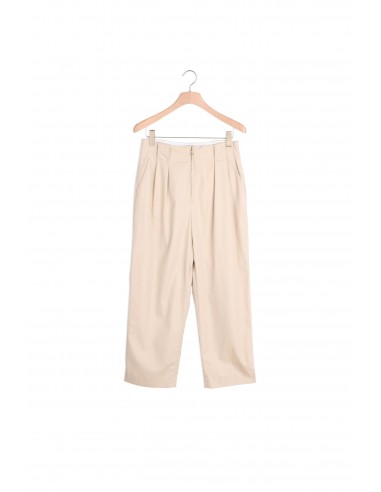 Pantalon en gabardine de coton en stock